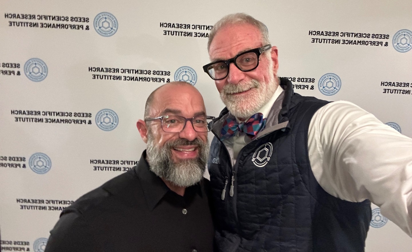 Anthony Castore with his friend and mentor Dr. William Seeds at the SEEDS Scientific Research and Performance Institute.